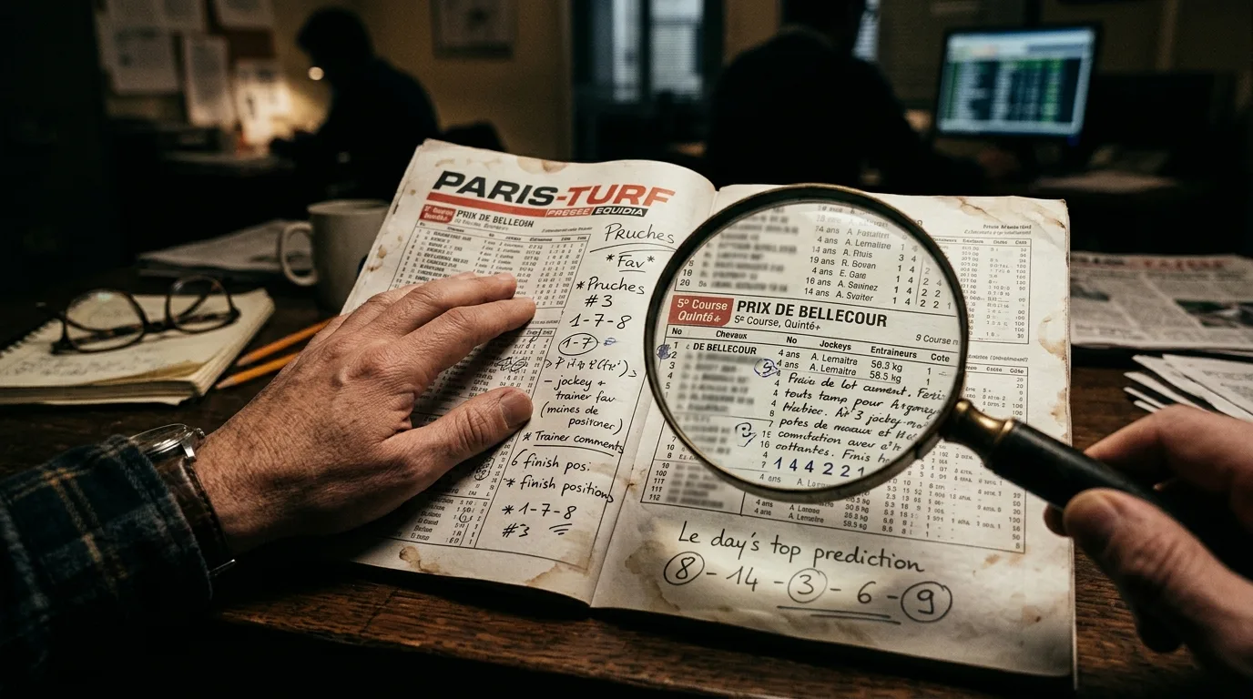Plateau Equidia décryptant en direct le meilleur pronostic pmu du jour presse equidia avant le départ du Quinté+